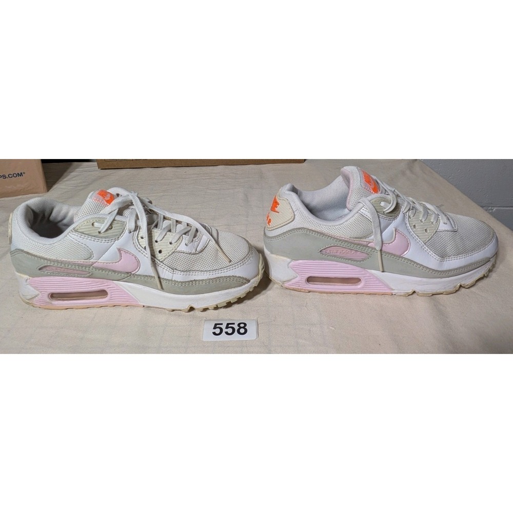Nike Air Max 90 Shoes Womens Size 8.5 White Pink Gray CZ0371-100 Running Sneaker - Picture 3 of 7